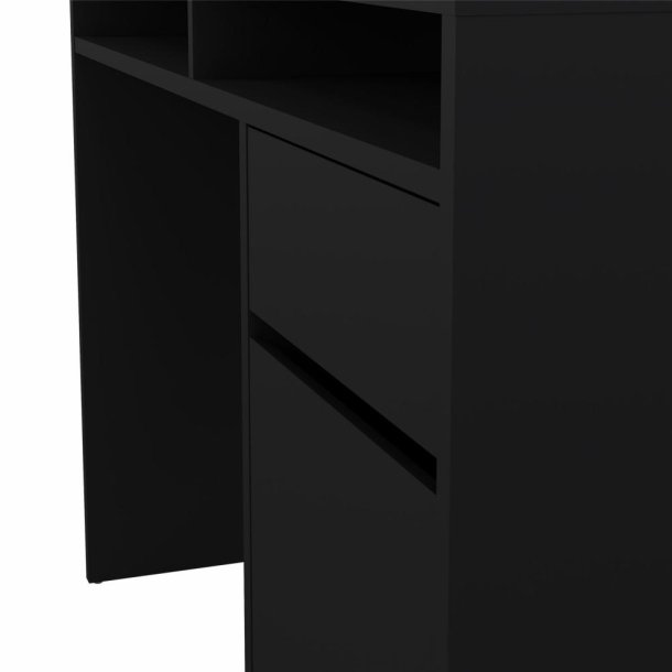Prestige skrivebord 110 x 48 cm med 1 lge og 1 skuffe i mat sort