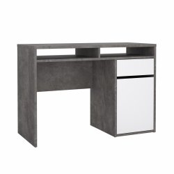Prestige skrivebord 110 x 48 cm med 1 lge og 1 skuffe i beton look 
