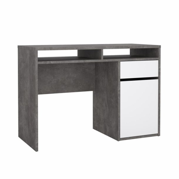 Prestige skrivebord 110 x 48 cm med 1 lge og 1 skuffe i beton look 