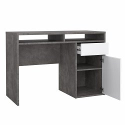 Prestige skrivebord 110 x 48 cm med 1 lge og 1 skuffe i beton look 