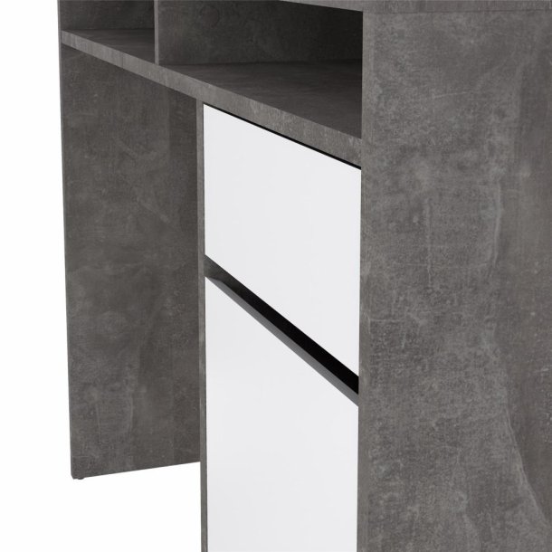 Prestige skrivebord 110 x 48 cm med 1 lge og 1 skuffe i beton look 