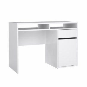 Prestige skrivebord 110 x 48 cm med 1 lge og 1 skuffe i hvid