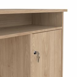 Prestige skrivebord 126 x 55 cm med 1 lge og 3 skuffer i egelook