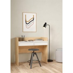  Prestige skrivebord 100 x 55 cm med 2 skuffer i egelook 