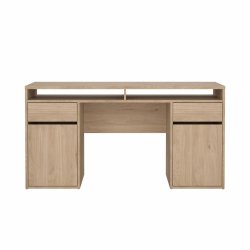 Prestige skrivebord 150 x 50 cm med 2 lger og 2 skuffer i egelook