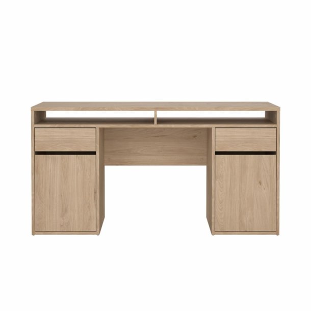 Prestige skrivebord 150 x 50 cm med 2 lger og 2 skuffer i egelook