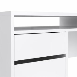 Prestige skrivebord 150 x 50 cm med 2 lger og 2 skuffer i hvid 