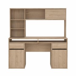 Prestige skrivebord med reol 150 cm i egelook