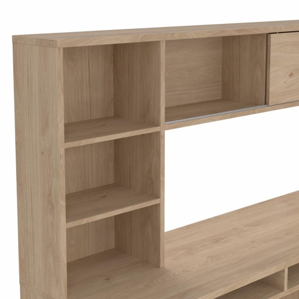 Prestige skrivebord med reol 150 cm i egelook