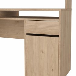 Prestige skrivebord med reol 150 cm i egelook