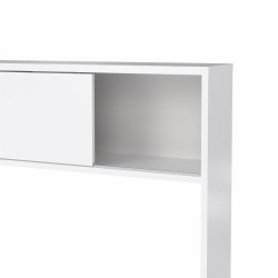 Prestige skrivebord med reol 150 cm i hvid