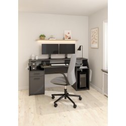 Prestige computerbord 170 cm i sort 