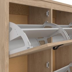 Lund skoskab med 4 klaplger fs i flere farver