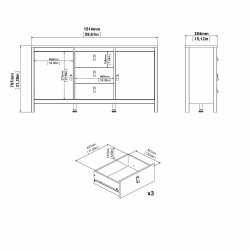 Lund sknk 150 cm bred fs i flere farver