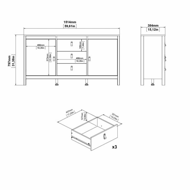 Lund sknk 150 cm bred fs i flere farver