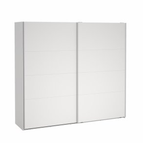Smart 220x245 cm garderobeskab hvidt med 2 skydedre