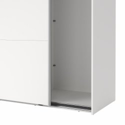 Smart 220x245 cm garderobeskab hvidt med 2 skydedre