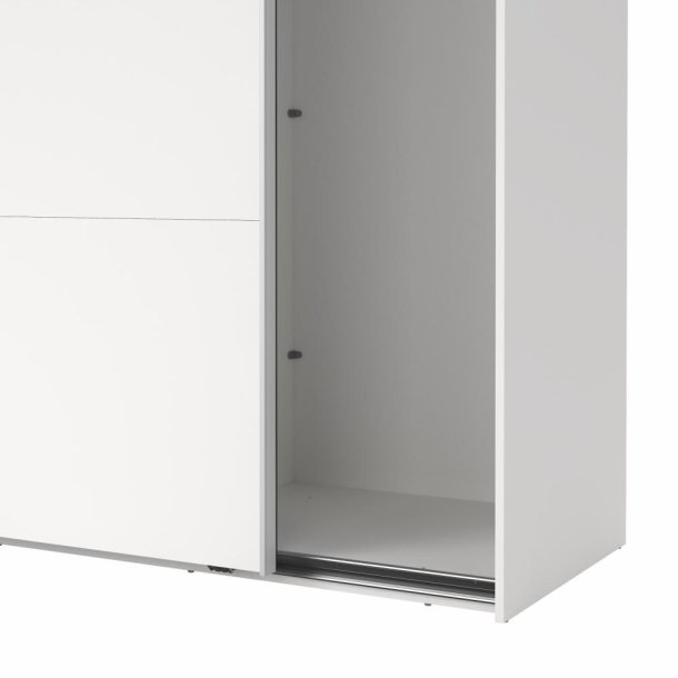Smart 220x245 cm garderobeskab hvidt med 2 skydedre