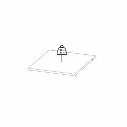 Hyldepakke med 3 bredde hylder til Smart garderobeskab 245 cm bredt
