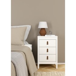 Lund natbord med 3 skuffer fs i flere farver