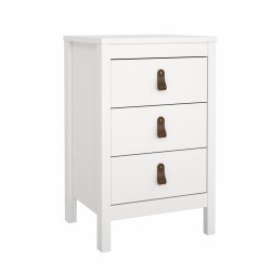 Lund natbord med 3 skuffer fs i flere farver