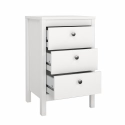 Lund natbord med 3 skuffer fs i flere farver