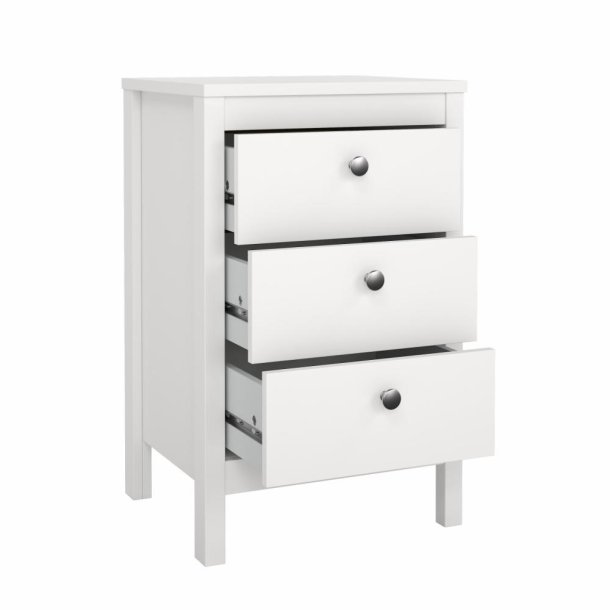 Lund natbord med 3 skuffer fs i flere farver