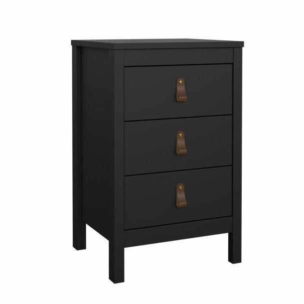 Lund natbord med 3 skuffer fs i flere farver