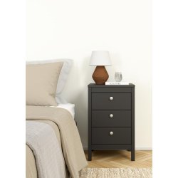 Lund natbord med 3 skuffer fs i flere farver