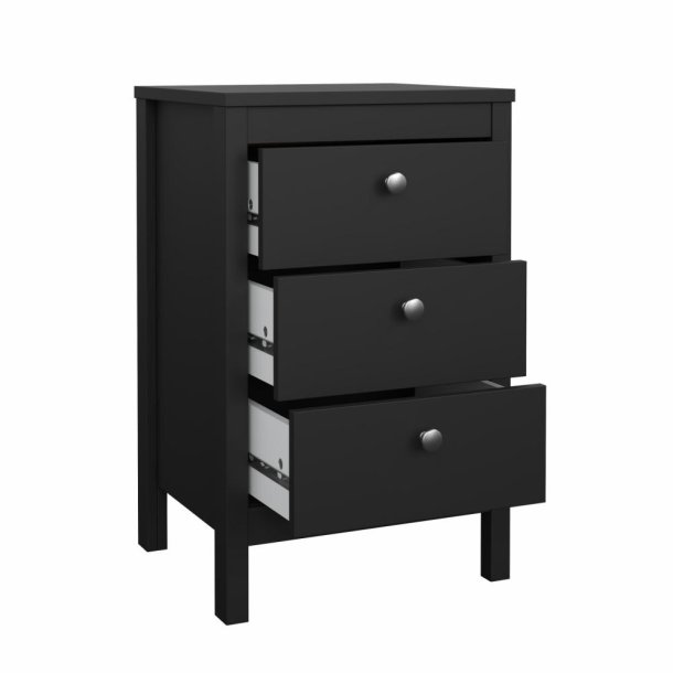 Lund natbord med 3 skuffer fs i flere farver