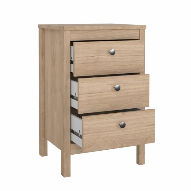 Lund natbord med 3 skuffer fs i flere farver