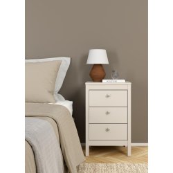 Lund natbord med 3 skuffer fs i flere farver