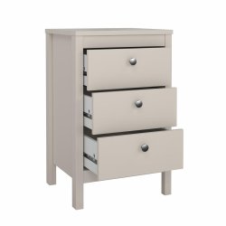 Lund natbord med 3 skuffer fs i flere farver