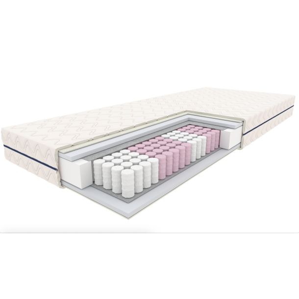 PAKKETILBUD Josefine kjeseng 90 x 200 cm inkl. lamelbunde og 2 ergonomiske springmadrasser