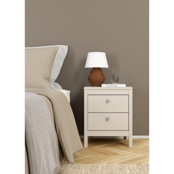 Lund natbord med 2 skuffer fs i flere farver