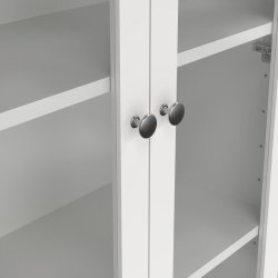  Lund vitrineskab med 2 glaslger og 3 skuffer fs i flere farver