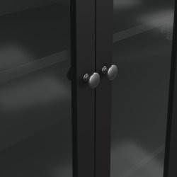  Lund vitrineskab med 2 glaslger og 3 skuffer fs i flere farver