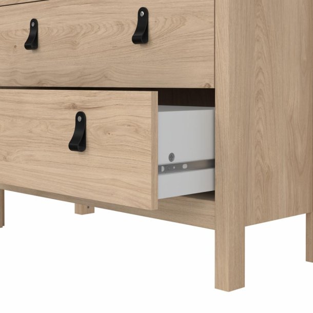  Lund vitrineskab med 2 glaslger og 3 skuffer fs i flere farver