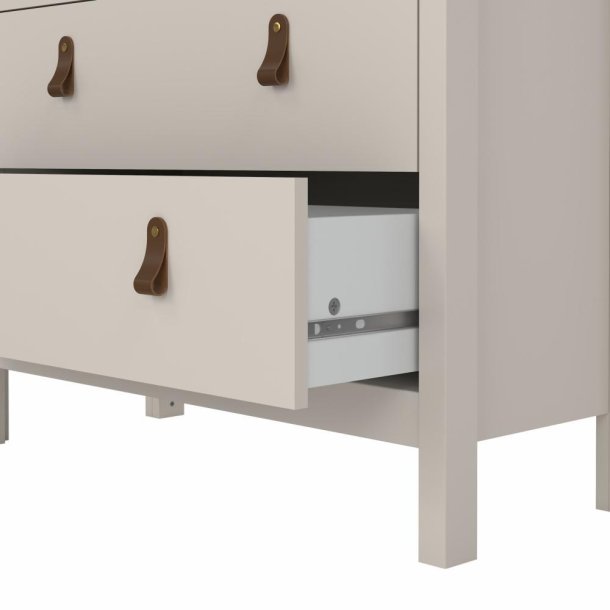  Lund vitrineskab med 2 glaslger og 3 skuffer fs i flere farver