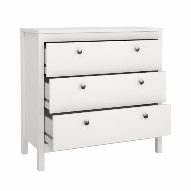 Lund kommode 3 skuffer 80 cm bred fs i flere farver