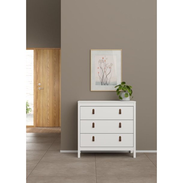 Lund kommode 3 skuffer 80 cm bred fs i flere farver