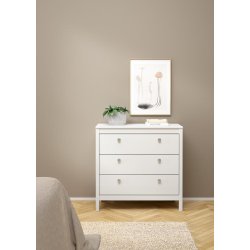 Lund kommode 3 skuffer 80 cm bred fs i flere farver