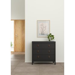 Lund kommode 3 skuffer 80 cm bred fs i flere farver