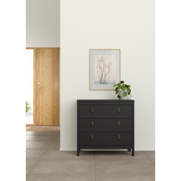 Lund kommode 3 skuffer 80 cm bred fs i flere farver