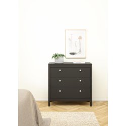 Lund kommode 3 skuffer 80 cm bred fs i flere farver