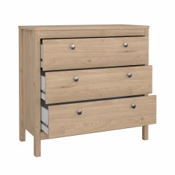 Lund kommode 3 skuffer 80 cm bred fs i flere farver