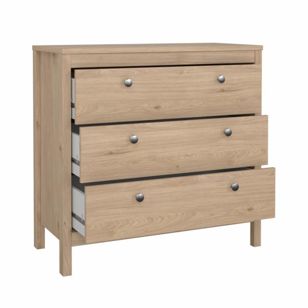 Lund kommode 3 skuffer 80 cm bred fs i flere farver