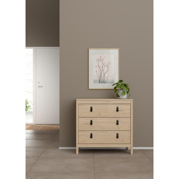 Lund kommode 3 skuffer 80 cm bred fs i flere farver