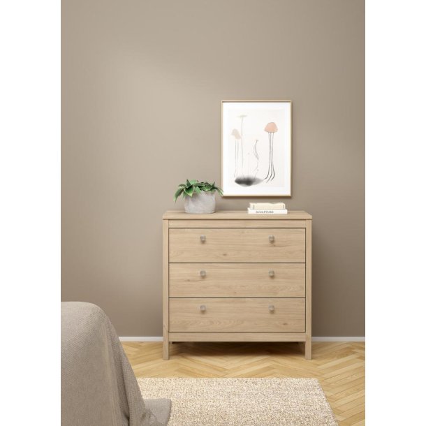 Lund kommode 3 skuffer 80 cm bred fs i flere farver