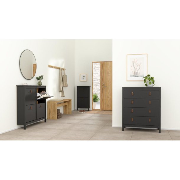 Lund kommode 5 skuffer 80 cm bred fs i flere farver